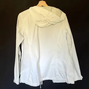 Gerry women's size medium‎ silver gray rain jacket hooded top full zip pockets thumbnail 9
