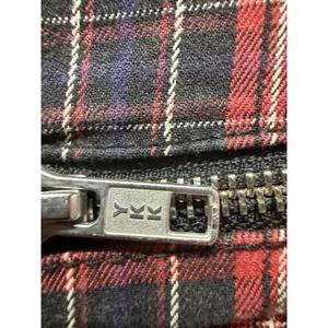 Maison Scotch Red Plaid Punk Goth Biker Skinny Pants Women's Size 27 Soda S&S thumbnail 8