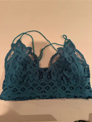 Free People - Adella Bralette Lace Bralette - Emerald Green thumbnail 3