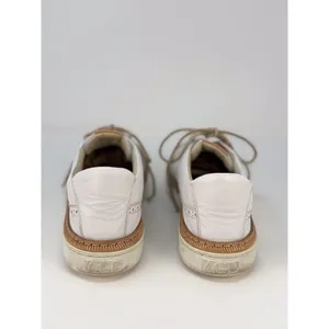 AGL Womens Shoes White Leather Low Top Wingtip Casual Fashion Sneakers 38 US 7.5 thumbnail 7