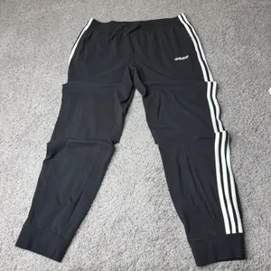 Adidas Womens Tracksuit Set Black White 3 Stripe Hoodie Large Joggers XL Pants thumbnail 2