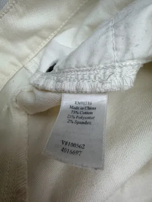 Coldwater Creek Women’s Size 6 White Straight Leg Stretch Jeans Pants thumbnail 5
