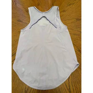 Lululemon Sculpt Tank Top Womens 4 Lavender Purple Mesh Back Keyhole Running thumbnail 4