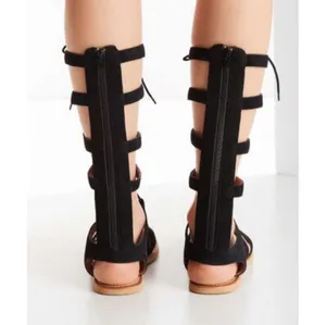 Urban Outfitters Black Suede Gladiators Sandals thumbnail 4