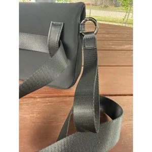 Black Neoprene Fanny Pack Belt Bag Crossbody Sling Bum Bag Sport Casual Unisex thumbnail 6
