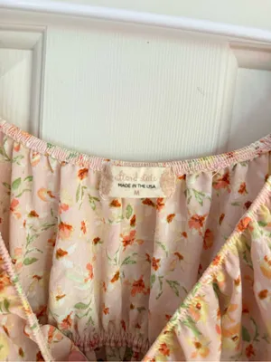 Altar'd State Floral Puff Sleeve Mini Dress thumbnail 3