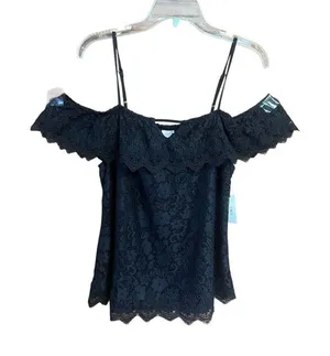 No Boundaries Off The shoulder Camisole Lace Top Sz Lg (11/13) NWT thumbnail 1