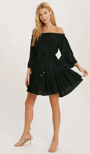 Bluivy Boutique Off-the-Shoulder Dress thumbnail 1