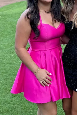Homecoming Dress Pink thumbnail 1