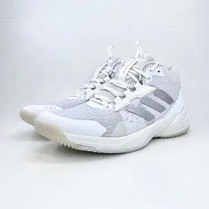 adidas Crazyflight 6 Mid Womens 8.5 Indoor Volleyball Shoes White Silver HP7030 thumbnail 7