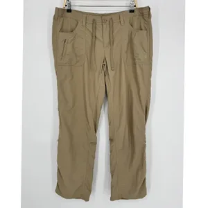 The North Face Hiking Pants Size 16 Khaki Outdoor Convertible Roll Up‎ Gorpcore thumbnail 3