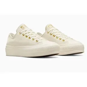 Converse Chuck Taylor All Star Lift platform golden hits leather sneaker 8.5 thumbnail 11