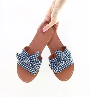 Abercrombie Gingham Sandals thumbnail 3