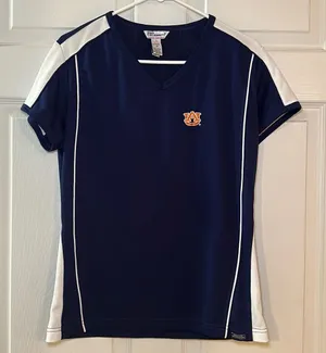 Pro Celebrity Women’s Auburn Tigers Short Sleeve V‎ Neck Top Size Medium thumbnail 1