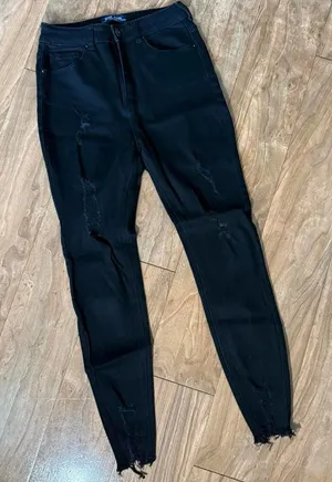 Wax Jean Women's Black Ripped Skinny Jeans thumbnail 1
