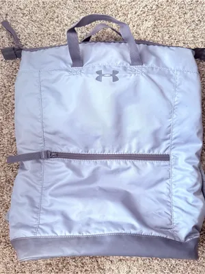Under Armour Women's Grey Multi-Tasker Backpack Tote Discontinued & Rare thumbnail 2