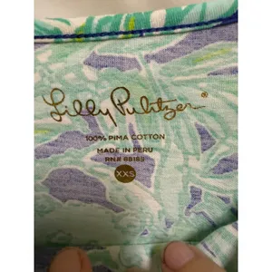 Lilly Pulitzer Marlowe Koala of the Wild T Shirt Dress Blue Green XXS Pima NWOT thumbnail 6