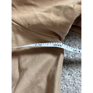 Zara Basic Parka Jacket Size Small Tan Utility Hooded Cotton Blend Coat thumbnail 10