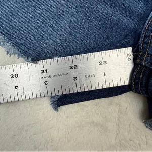 American Eagle‎ Strigid High Rise Cutoff Denim Jean Shorts Frayed Hem Womens 00 thumbnail 7