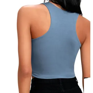 NWT Lulus Feel Like Dancing Blue Crop Top Womens Size Medium Jersey Knit Capsule thumbnail 2