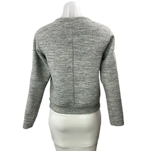 Lululemon Women's Gray Zipper Long Sleeves Heather Knit Pullover Sweater Top M thumbnail 3