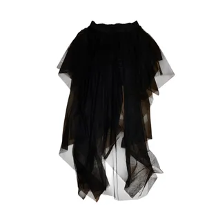 Tiered tulle skort asymmetrical handkerchief hem midi tutu whimsigoth thumbnail 3