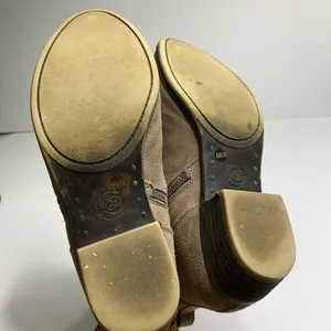 Lucky Brand tan betwixt suede‎ booties size 8 thumbnail 5