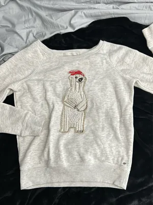 Embroidered American Eagle Christmas Sweater thumbnail 5