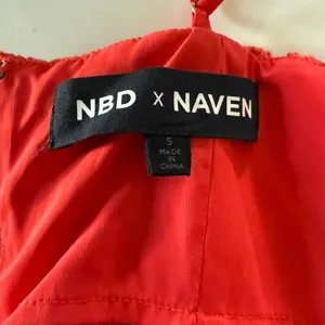 NBD x NAVEN | Allie Red Orange Lace Cocktail Dress Off Shoulder Sheer | Small thumbnail 7