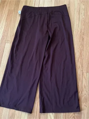 Old Navy Powersoft Purple Wide Leg Pants 2X Athleisure Travel Minimalist Gym NWT thumbnail 9