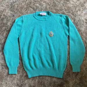Bermuda Crest Cardigan Sweater Vintage 90s Women’s M Green Preppy Cruise Wear thumbnail 2