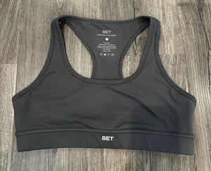 Set Active Formcloud Graphite Grey Racerback Bra thumbnail 1