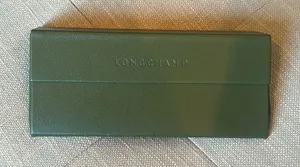 Longchamp‎ Olive Fold Over Eye Glass Case thumbnail 1