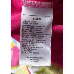 Rafaella Women's bright Vibrant Pineapple Floral Skort Size XL‎ thumbnail 8
