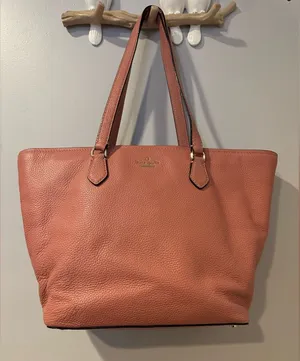 Kate Spade New York Jackson Street Jana Tote Bag PINK Coral With Dust‎ Bag thumbnail 1