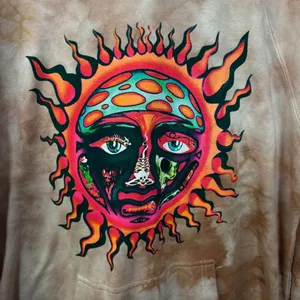 Sublime Sun 1995 Summer Tour Tie Dye Ska Rock Band Hoodie M thumbnail 2