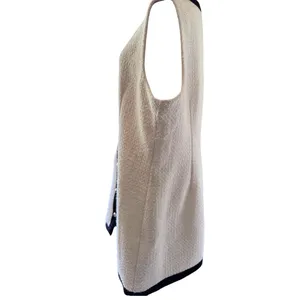 Abercrombie Women's Sleeveless Button Front Dress with Black Trim Sz XL thumbnail 6