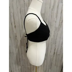 NWT SKIMS Cropped Cami Top Womens 4XL Black‎ Tie-Back Spaghetti Straps thumbnail 5