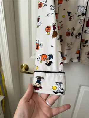 Beauty Sleep Social x Peanuts Halloween Pajama Set Plus Size XXL thumbnail 3