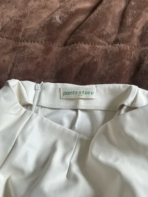 Pants Store White Faux Leather Skirt thumbnail 3