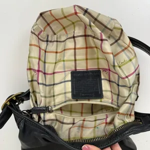 Coach Vintage Bleecker Tattersall Duffle Bucket Bag 11422 Black thumbnail 12