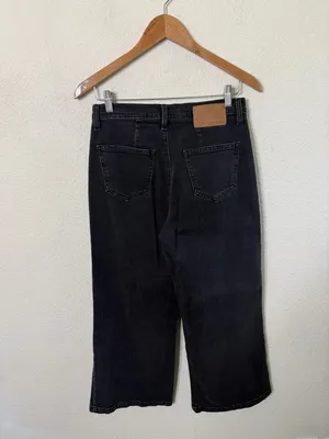 Longway Sunrise Jean Wide Leg Charcoal Black Womens Size 26 thumbnail 4