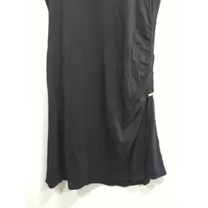 American Rag Cie‎ Black Ruched Side Tee Shirt Dress Womens Size L Short Sleeve thumbnail 3
