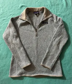 Patagonia Women's Better‎ Sweater 1/4 Zip Heather Gray Size Xsmall thumbnail 1