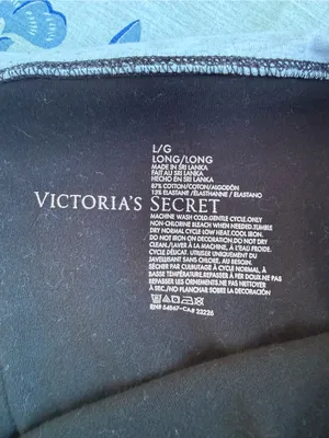 Vintage Victoria's Secret Foldover Yoga Leggings L Black/Gray High Rise Logo thumbnail 8