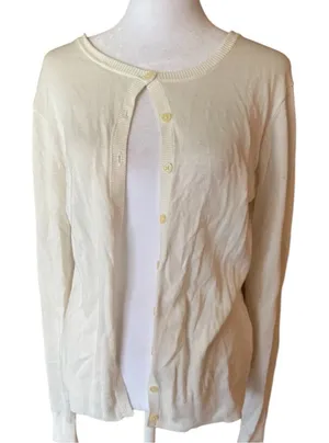 Old Navy Elegant Women's Buttoned Down Sweater Sz M thumbnail 1