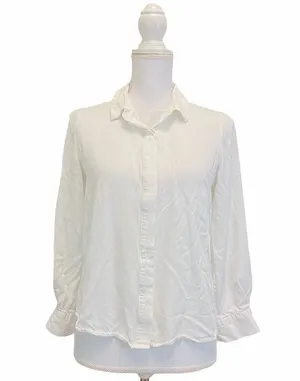 FRANK AND OAK White Button Down Medium Shirt thumbnail 1