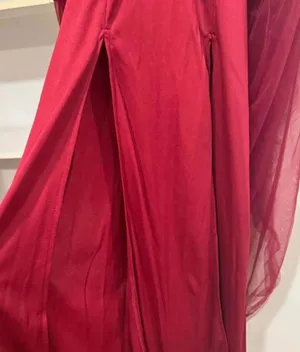 SHEIN Red Dress Sheer Tulle  thumbnail 4