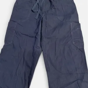 Carhartt Scrub Pants Women Sz L Cargo Blue drawstring, medical office thumbnail 3
