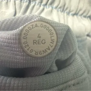 Lululemon Light Blue Athletic Shorts with Interior Size Button Sz 4 regular thumbnail 7